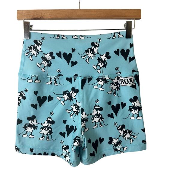 RokTheBox Bike Shorts Women’s Medium Mickey Minnie Mouse Blue Athletic Running - Picture 1 of 10